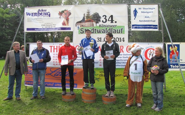 20 km Männer: 1. Platz - Patrick Ratzka, 2. Platz - Sebastian Bergmann, 3. Platz - Daniel Hirt