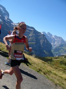 Stefanie Rexhäuser beim Jungfrau Marathon