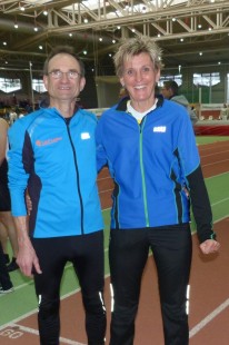 "Ich fühle mich beim ASV Erfurt sehr  herzlich aufgenommen", meine Kathrin Rokitta nach ihrem silbernen Meisterschaftseinstand,  daneben ihr Trainer Jürgen Tuch. 