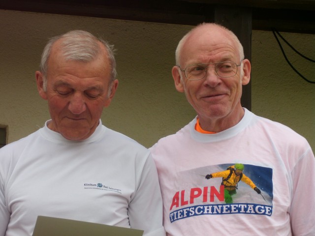 Ludwig Amarell und Martin Wahl, zwei Urgesteine der Laufszene in Thüringen